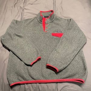 Patagonia Grey and Red Fleece